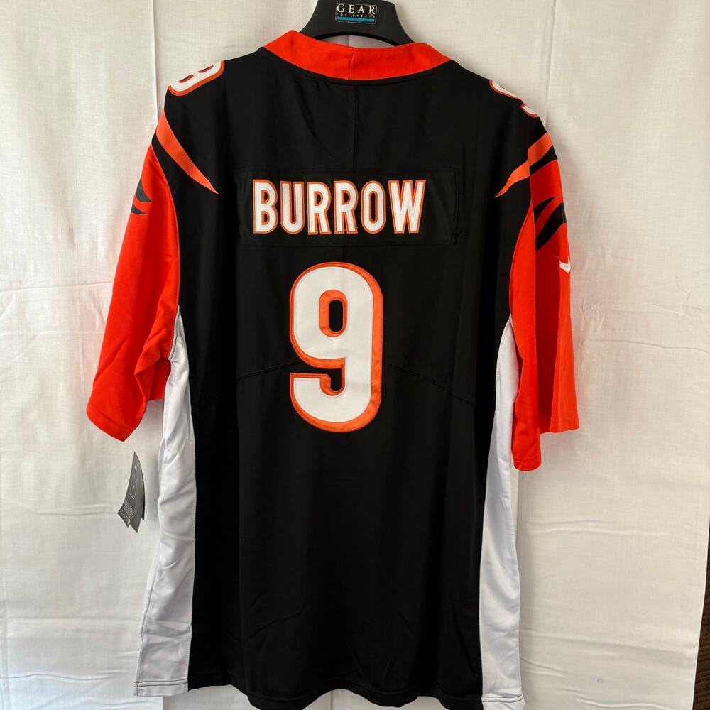 Cincinnati Bengals Joe Burrow Rookie Nike Vapor Limited Stitched Jersey  2XL NWT - Picture 4 of 9